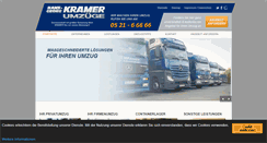 Desktop Screenshot of kramer-umzuege.de